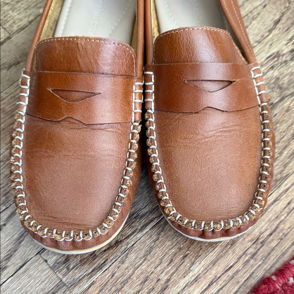 Elephantito Tan Leather Dress Shoes